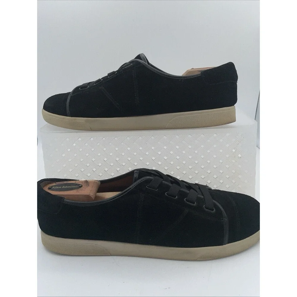 Vionic Womens Sneakers Shoes Brinley Size 11 M Black White Suede Comfort Lace Up